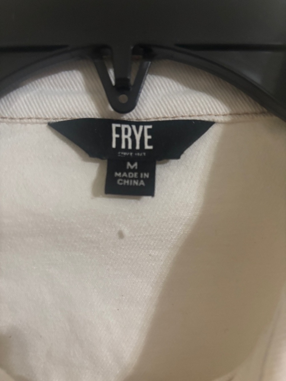 Frye White Long-Sleeve Button-Front Mini Denim Dress - Picture 3 of 10